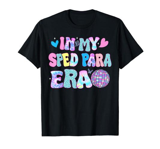 Tie Dye Leopard Back to school Gift In My Sped Para Era T-Shirt