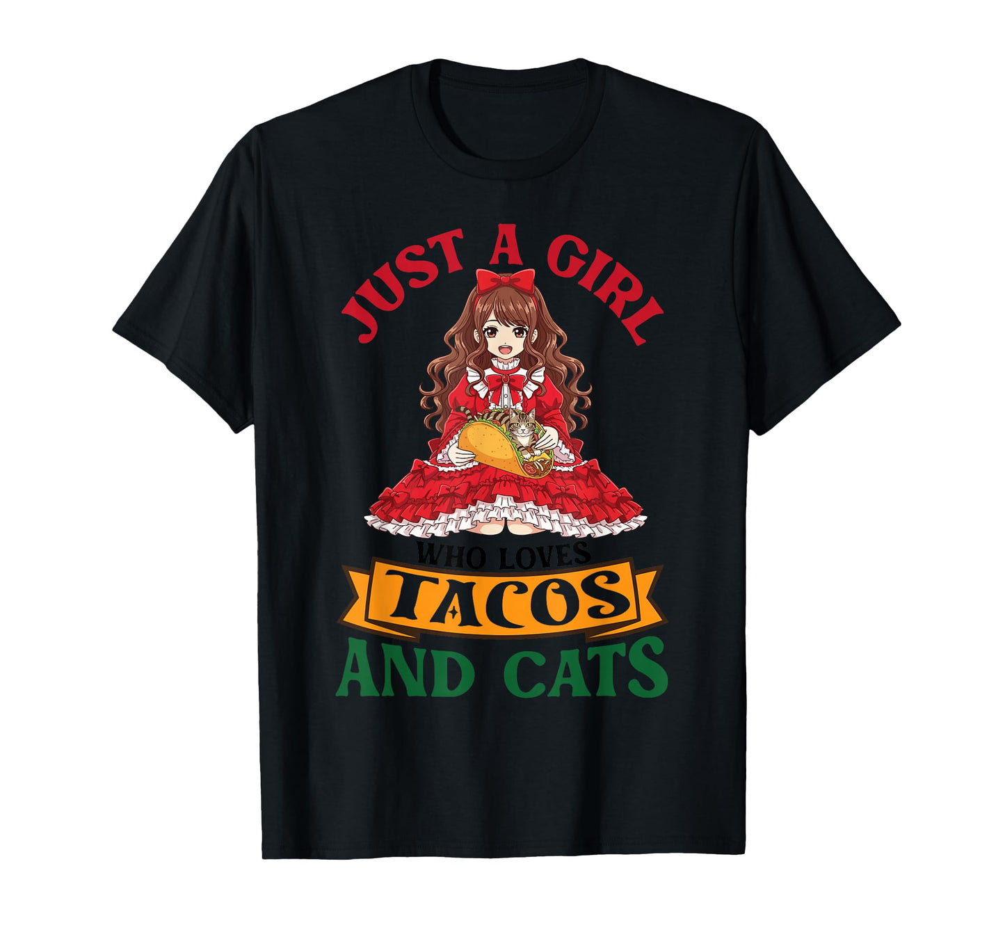 Just A Girl Who Loves Tacos and Ocicat Cats Mother Mommy T-Shirt