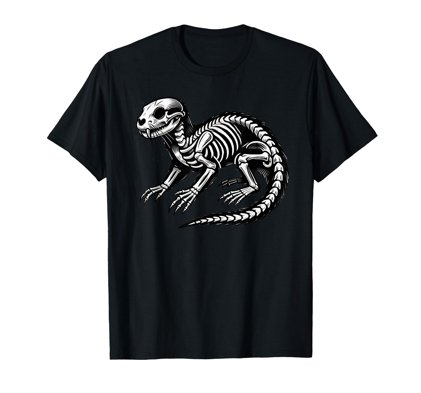 Otter Skeleton Halloween T-Shirt
