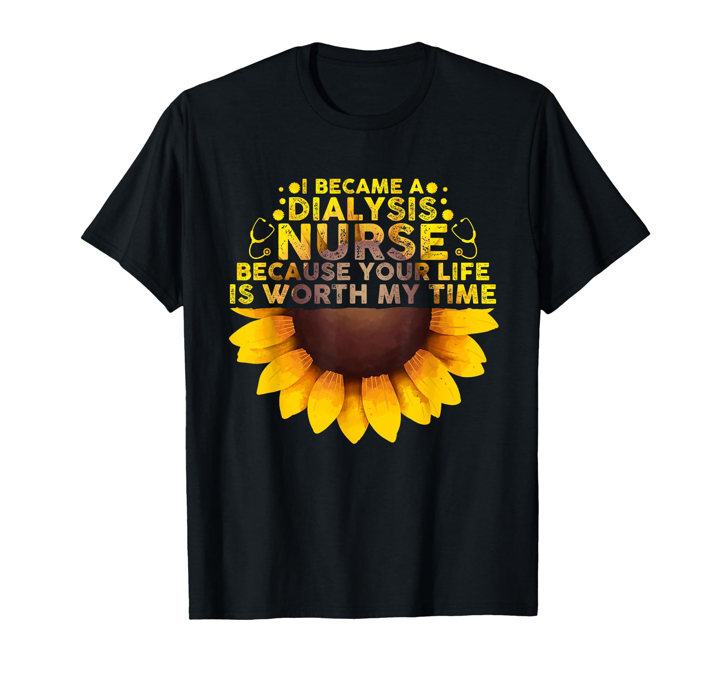 Cool Dialysis Nurse For Men Women Kidney Nephrology Nursing T-Shirt