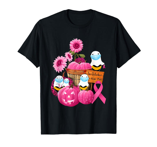 In October We Wear Pink Boo Bees Couples T-Shirt