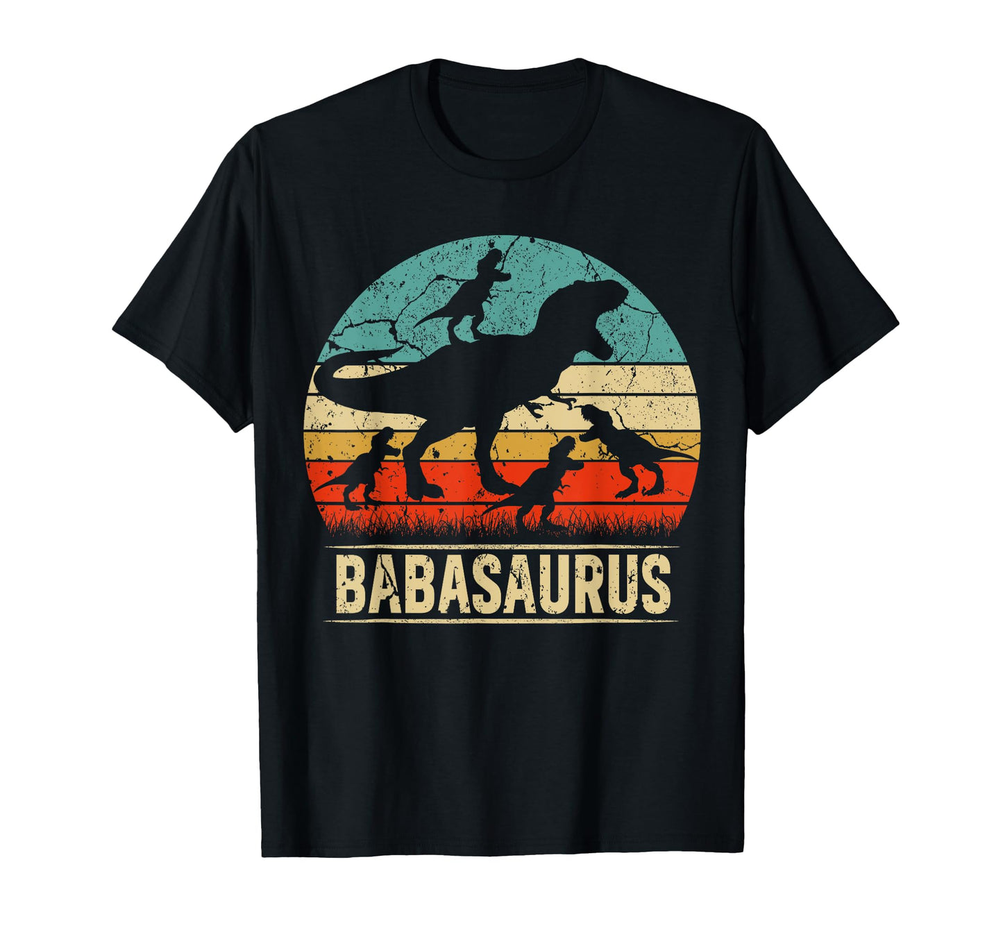 Baba Dinosaur T Rex Babasaurus 4 kids Family Matching T-Shirt