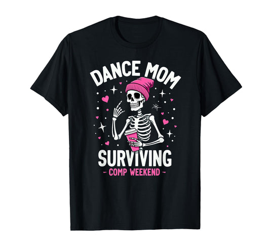 Dance Mom Coffee Skeleton Halloween T-Shirt