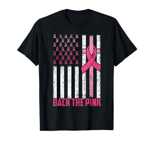 Back The Pink Breast Cancer Awareness Shirts Women Men Kids T-Shirt