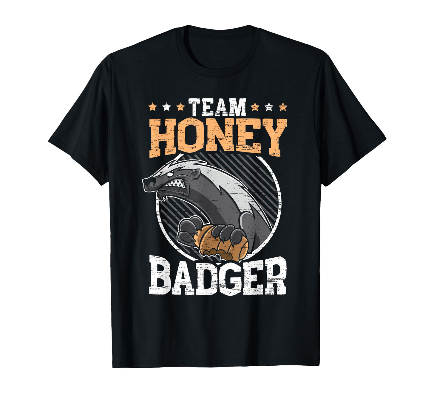 Team Honey Badger Fearless Animal Ratel Courageous Carnivore T-Shirt