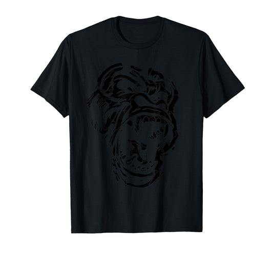 Angry Gorilla Silverback Image Picture Gorillas Tattoo Art T-Shirt