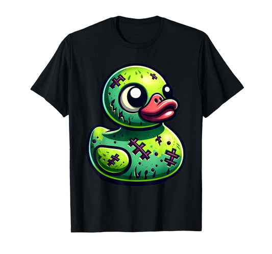 Rubber Duck Zombie Halloween Ducky Women Girls T-Shirt