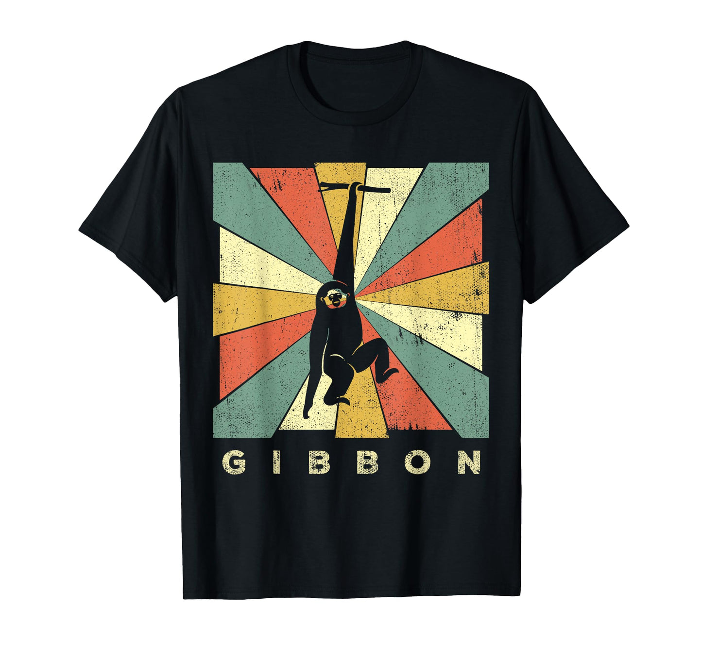Vintage Gibbon Lover Retro Style Animal T-Shirt