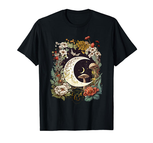 Aesthetic Goblincore and dark Cottagecore Mushroom T-Shirt