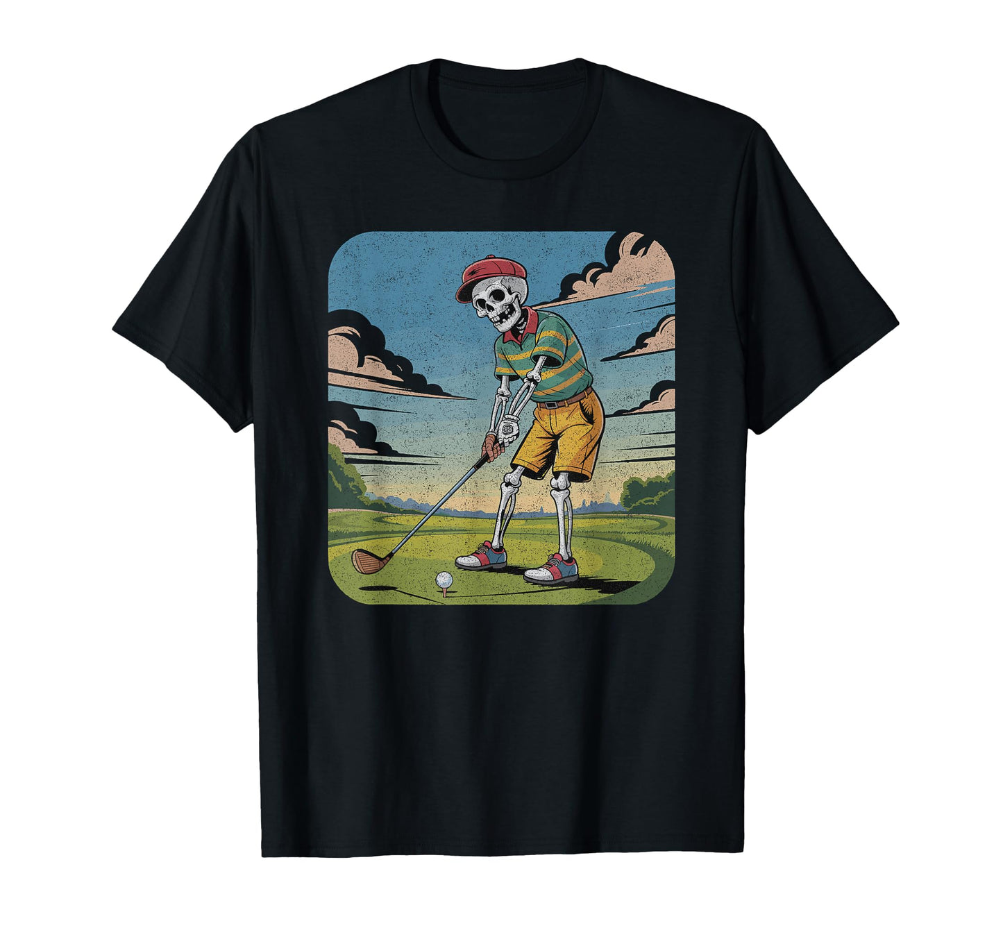 Funny Skeleton Golfer Design for Retired Golf Lovers T-Shirt