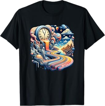 Surrealist Clocks Artwork Stunning Classic Artist Design T-Shirt