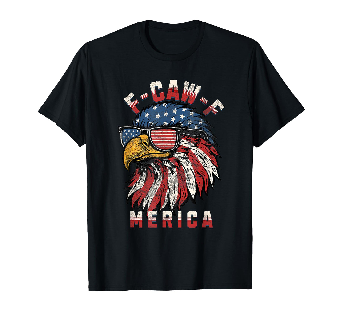 Funny Quote Rooster Meme F-CAW-F America Chicken Eagle Crow T-Shirt
