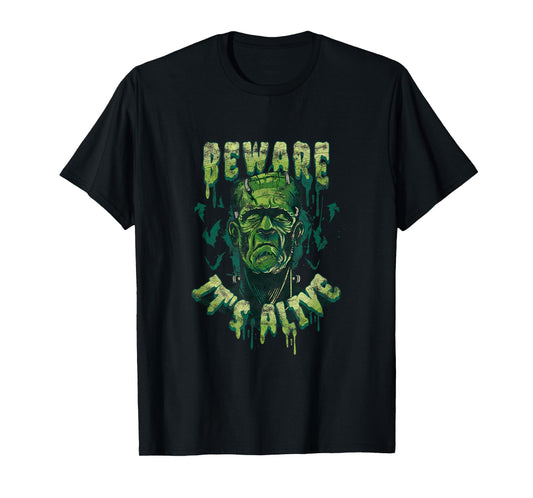 Beware It's Alive Frankenstein's Monster Halloween T-Shirt