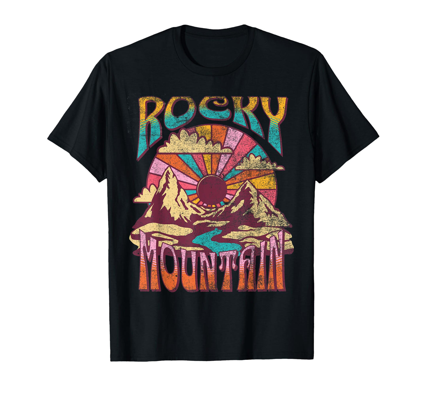 Rocky Mountain Colorado Nature Hiking Mountains Outdoors T-Shirt
