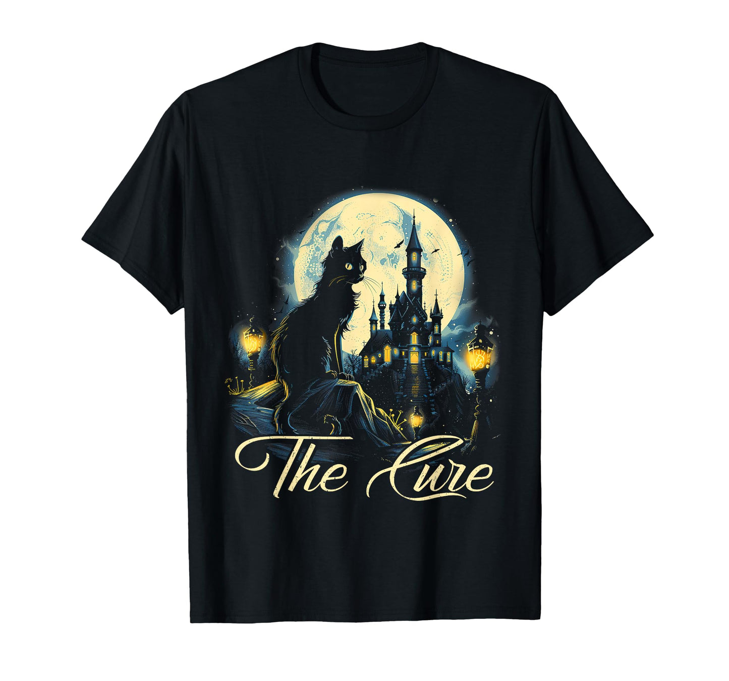 Cures Vintage Art Lovely Animal Musician Funny Outfits Cats T-Shirt