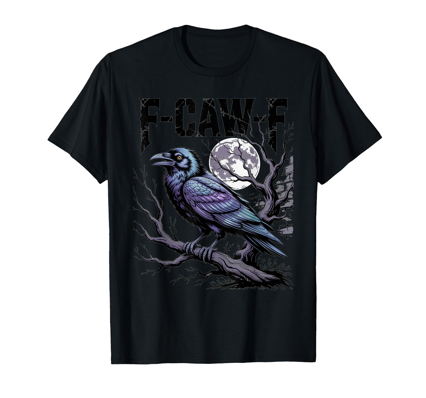 F-Caw-F Raven Moon Branch Halloween Shirt for Fans T-Shirt
