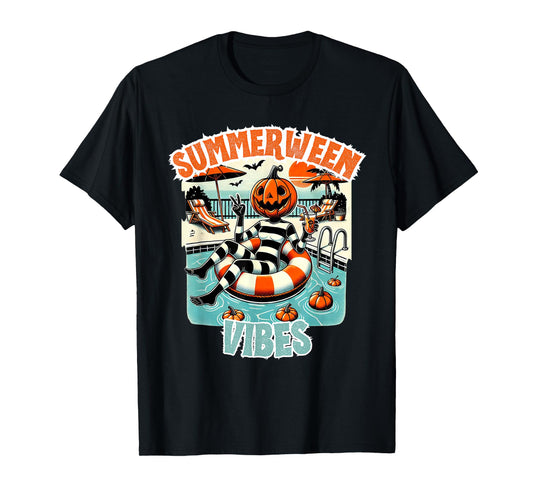 Summerween Vibes Halloween in Summer Design T-Shirt