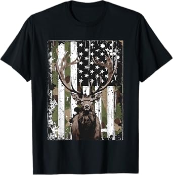 Outdoor Antlers Elk Deer Hunting T-Shirt