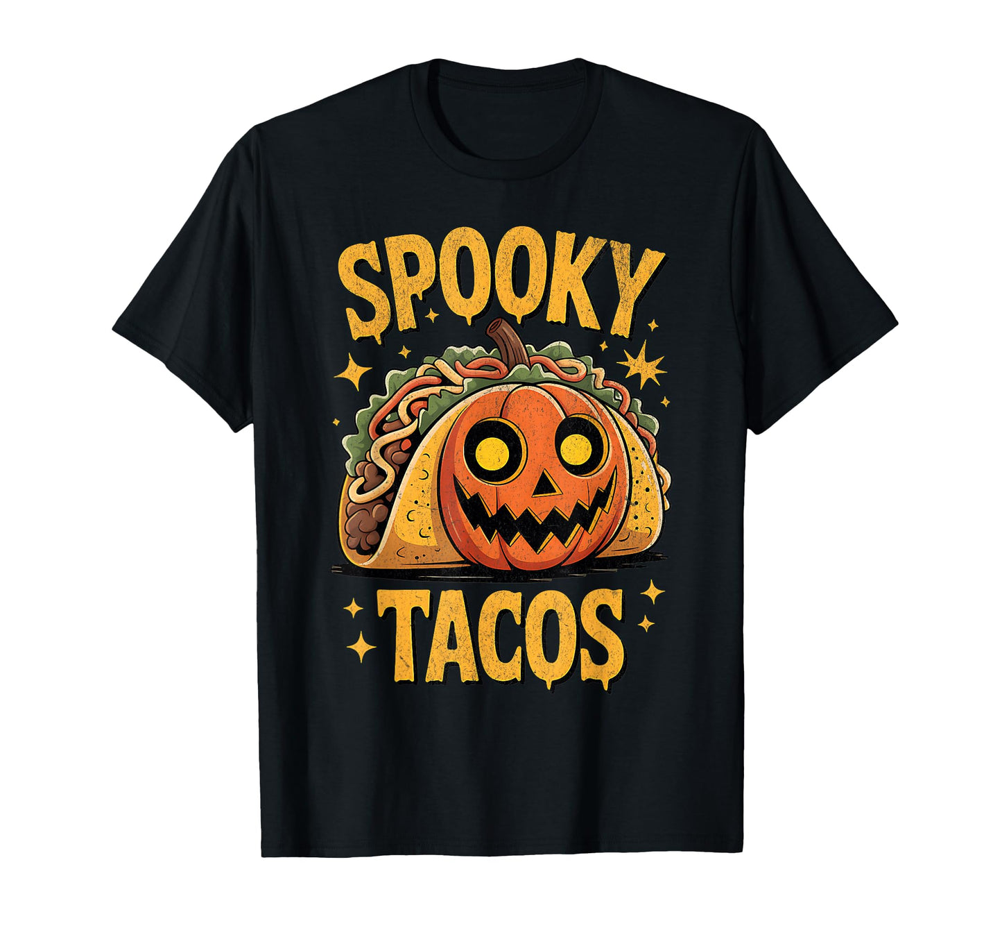 Spooky Tacos – Halloween Taco with Pumpkin Design for Nation T-Shirt