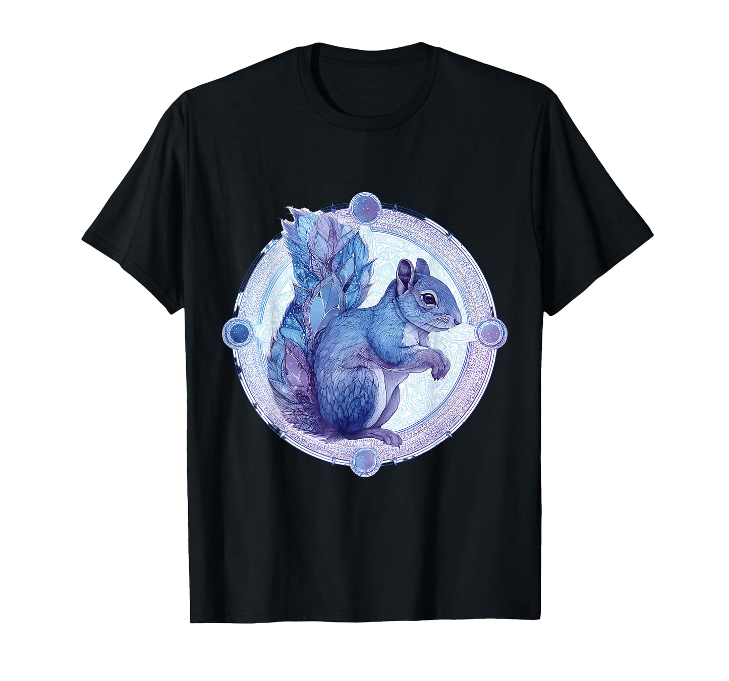 Squirrel Animal Art Portrait Wildlife Forest Squirrel Lover T-Shirt