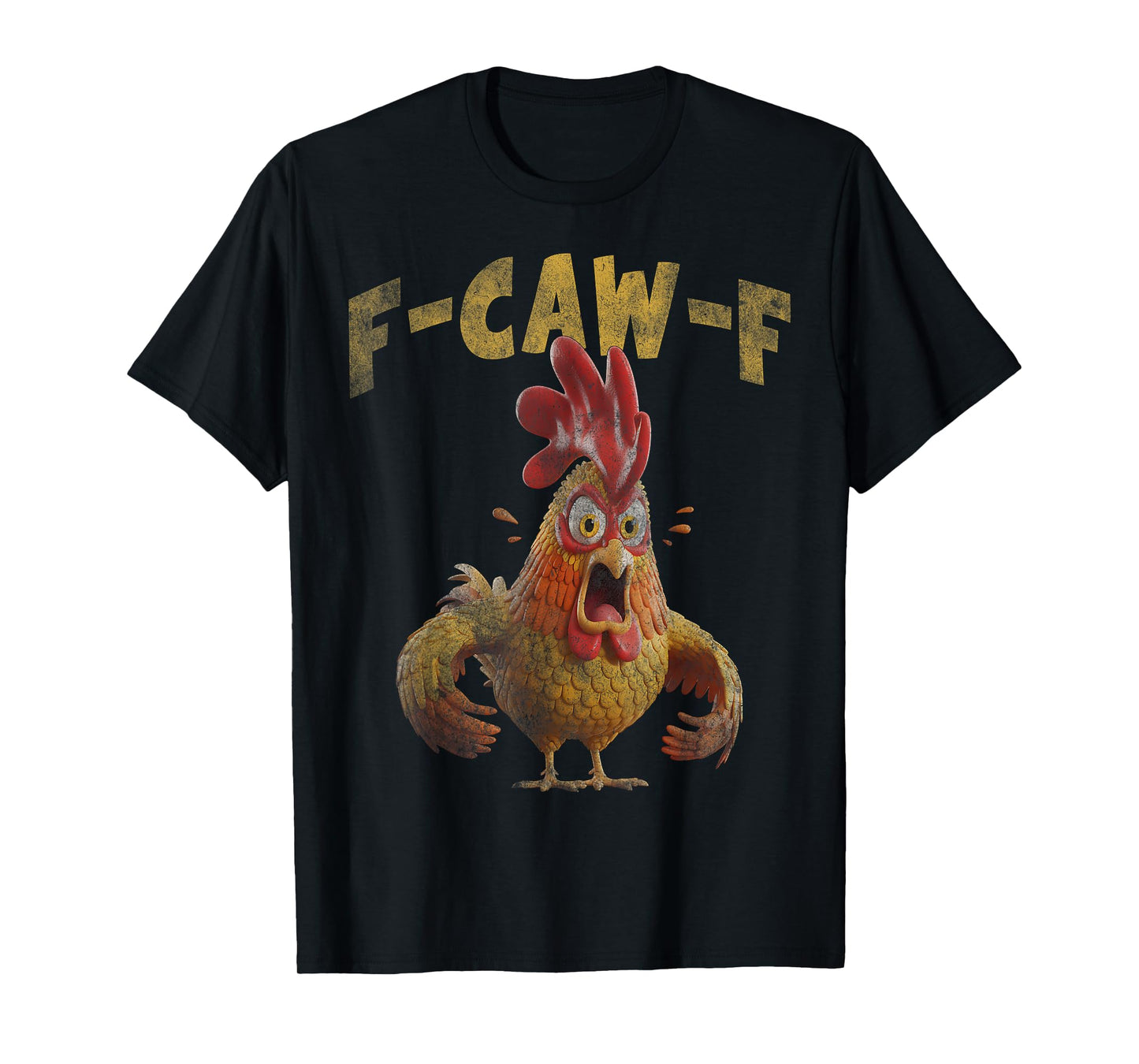 f-caw-f Funny Cow Chicken Vintage Style Version T-Shirt