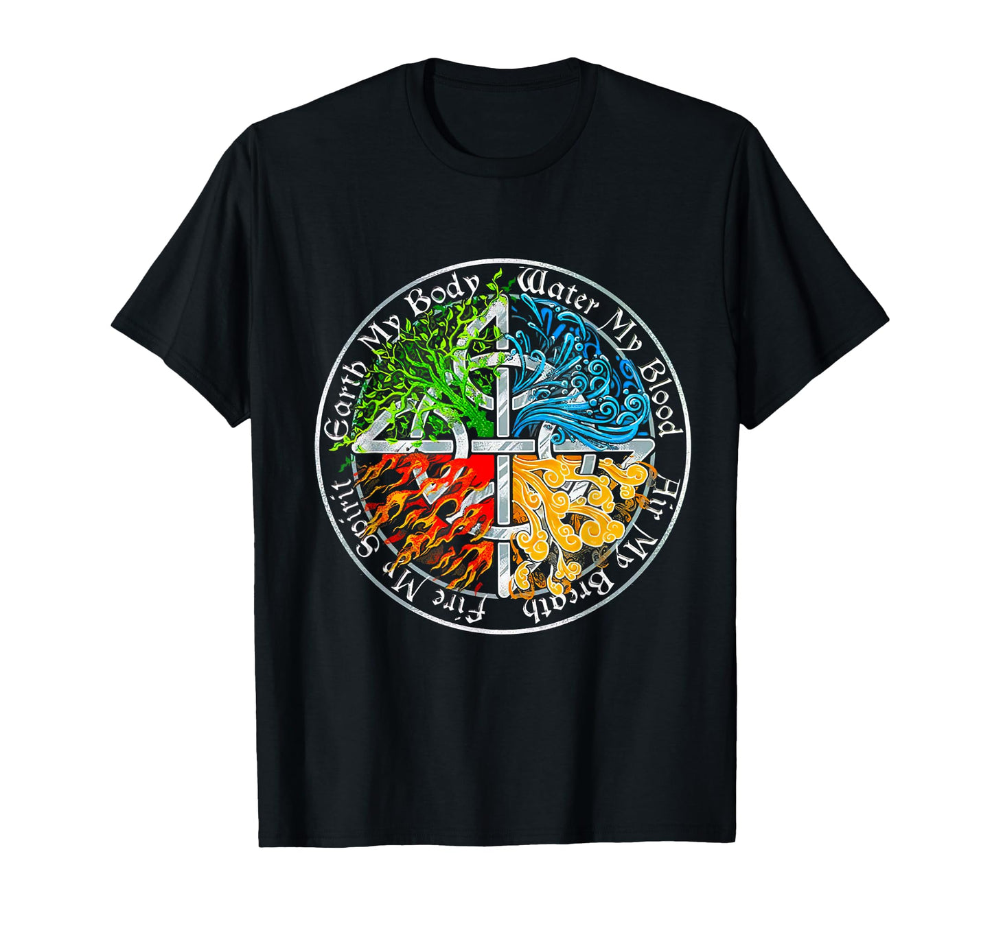 Viking Tree, Earth My Body Water My Blood, Air My Breath T-Shirt