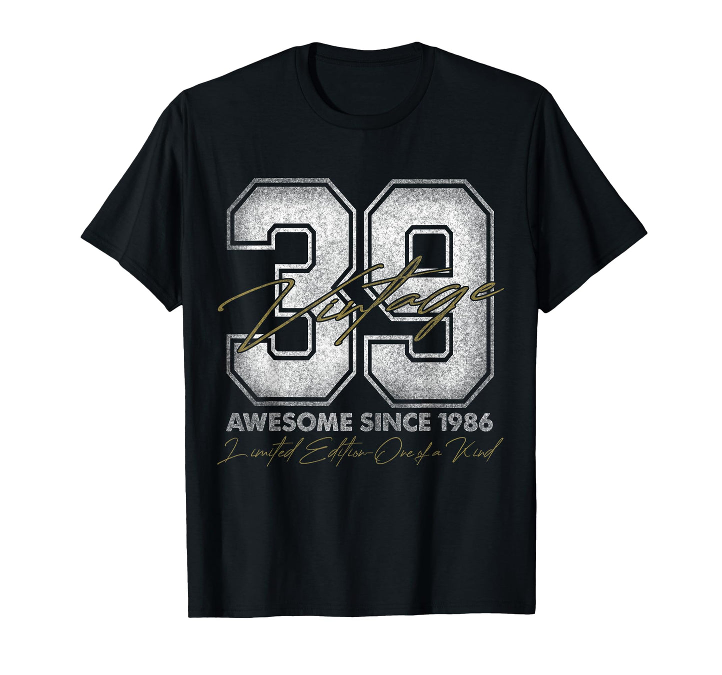 39 Year Old Gifts Vintage 1986 Limited Edition 39th Birthday T-Shirt