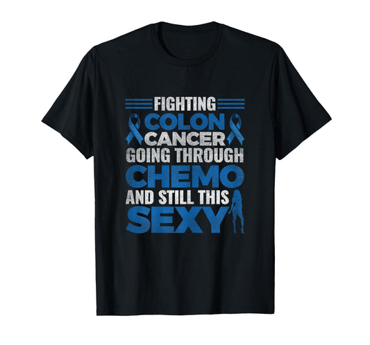 Fun Colon Cancer Awareness Colonoscopy Warrior Survivor Gift T-Shirt