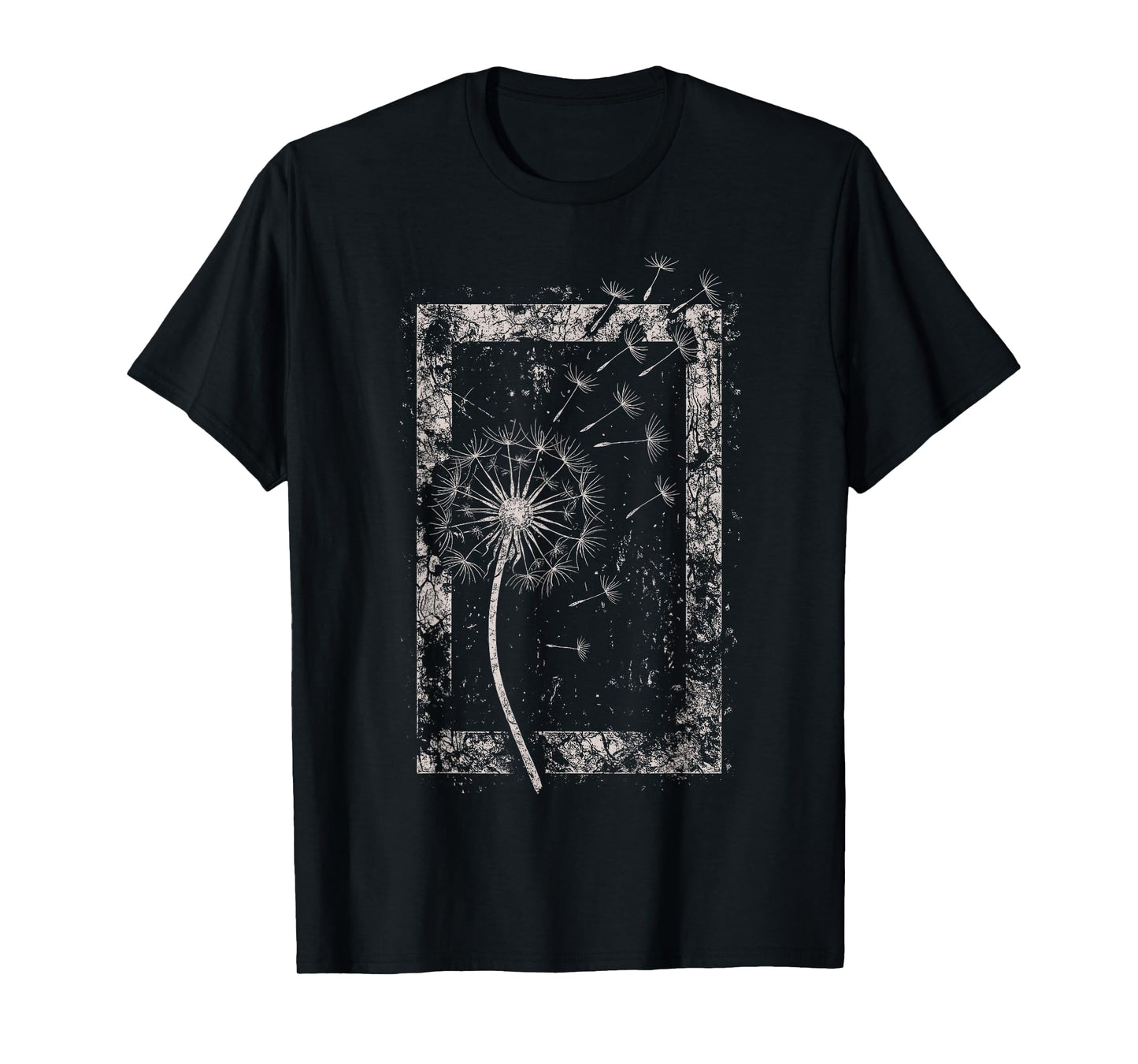 Dandelion Flower Grunge Alt Alternative Goth Gothic Y2K Art T-Shirt