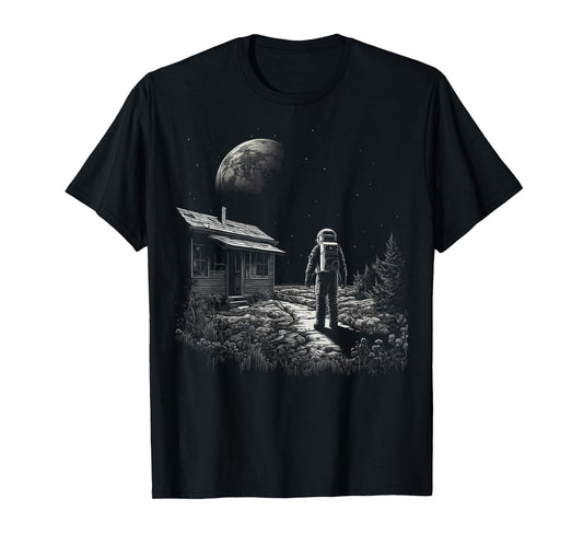Astronaut Moon Nature Artwork Graphic Astronaut T-Shirt
