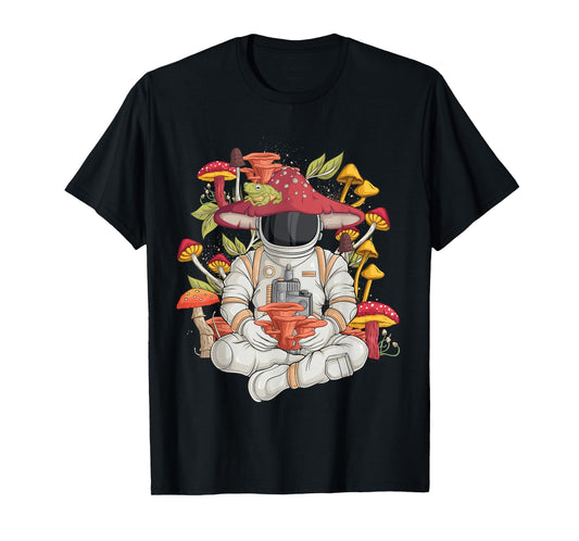 Astronaut Cottagecore frog Aesthetic Men Women Graphic T-Shirt
