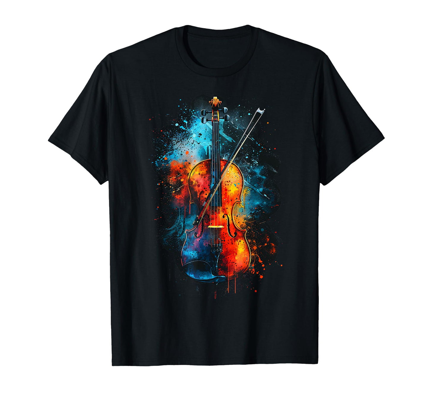 Cool Colorful Viola musician T-Shirt