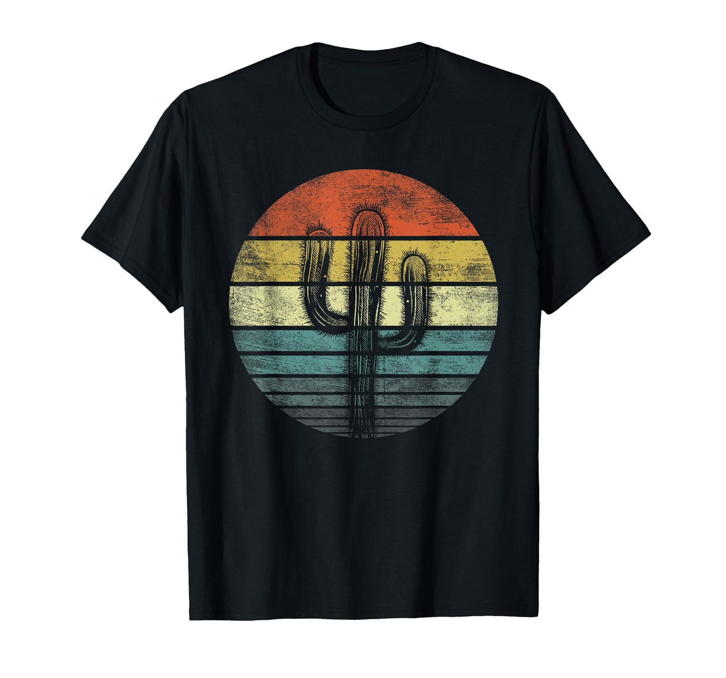 Retro Saguaro Cactus Funny Cactaceae Cacti Lover Gift T-Shirt
