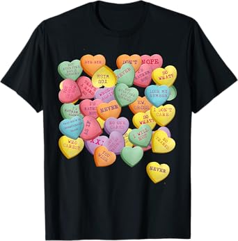 Vintage Candy Conversation Hearts for Anti Valentine's Day T-Shirt