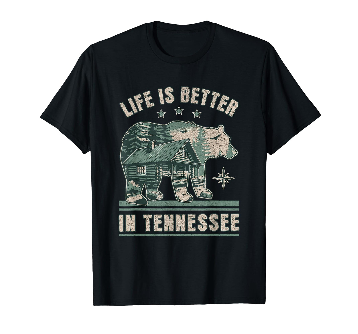 Life Is Better In Tennessee, Smoky Mountains Outdoors Hiking T-Shirt