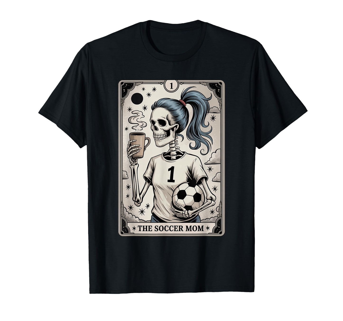 Soccer Mom Tarot Card, Vintage Halloween Soccer Mama T-Shirt