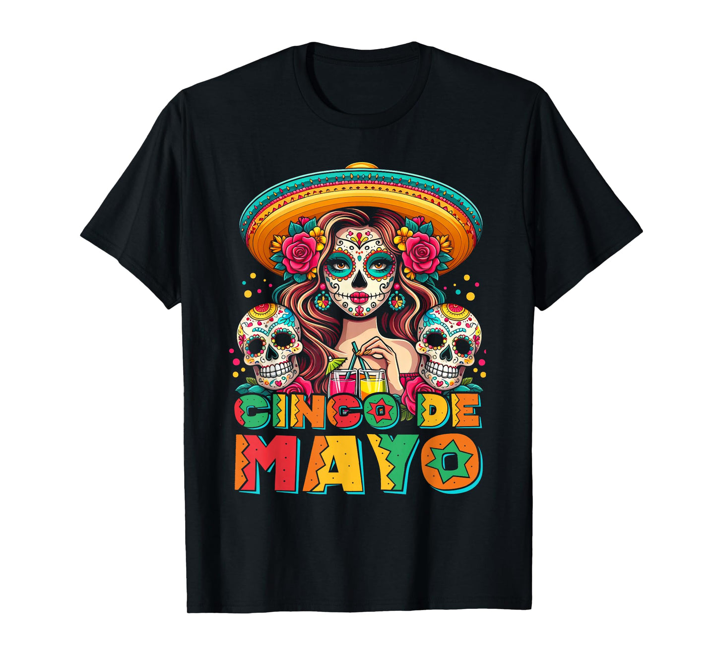 Cinco De Mayo Shirt Mexican Fiesta 5 De Mayo Women Girls T-Shirt