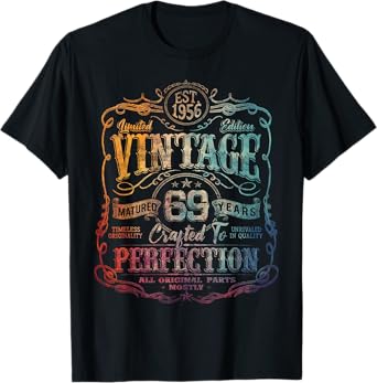 Vintage 1956 Limited Edition Shirt 69 year old 69th Birthday T-Shirt
