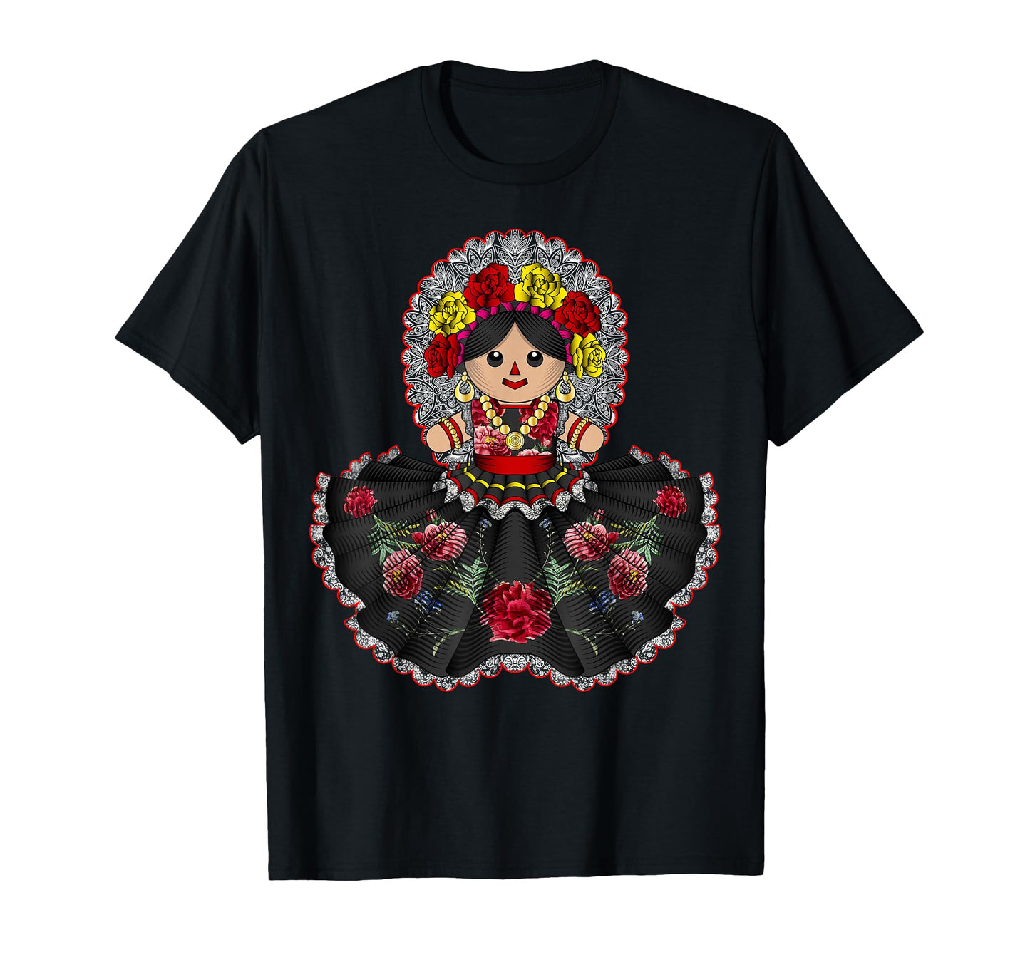 Muñecas Mazahua María tradicionales Amealco Muñeca tzotzil. T-Shirt