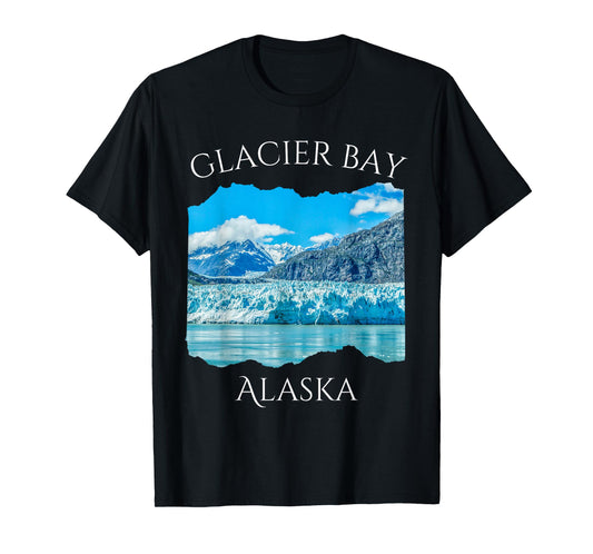 Alaska Souvenir of Glacier Bay Iconic Alaskan Landscape Ice T-Shirt