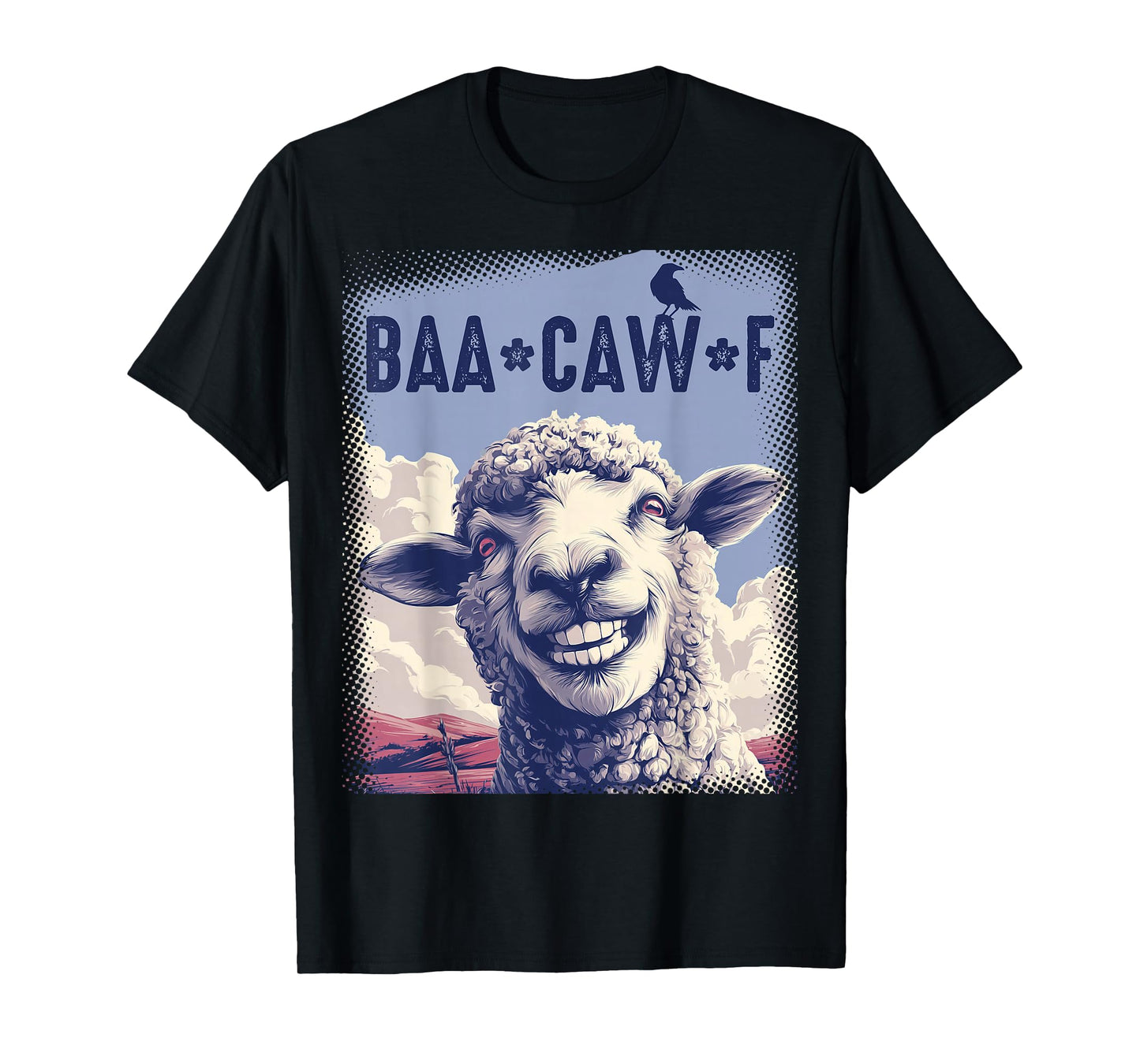 Sheep Baa + Crow Caw Back Off Pun Tee for Introverts & Teens T-Shirt