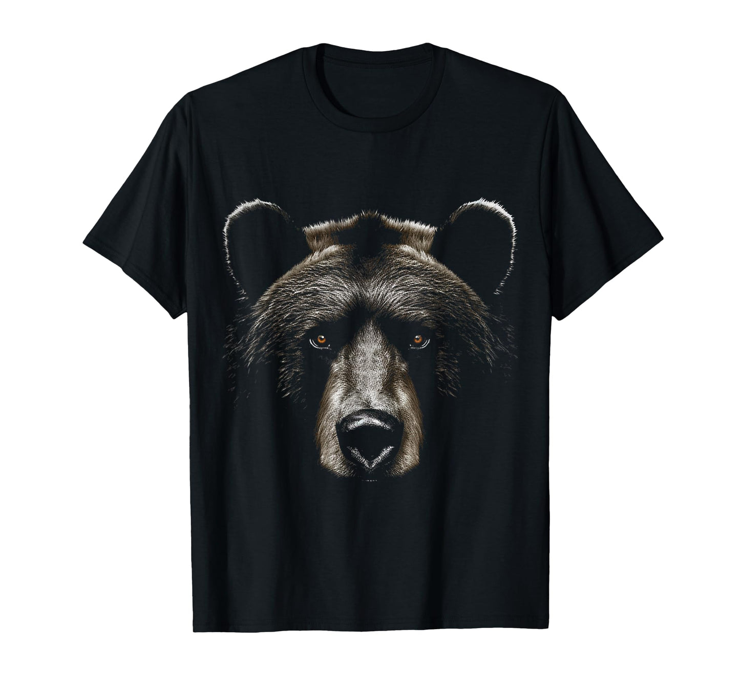 Bear Face Animal Art Portrait Graphic Motif Bear T-Shirt