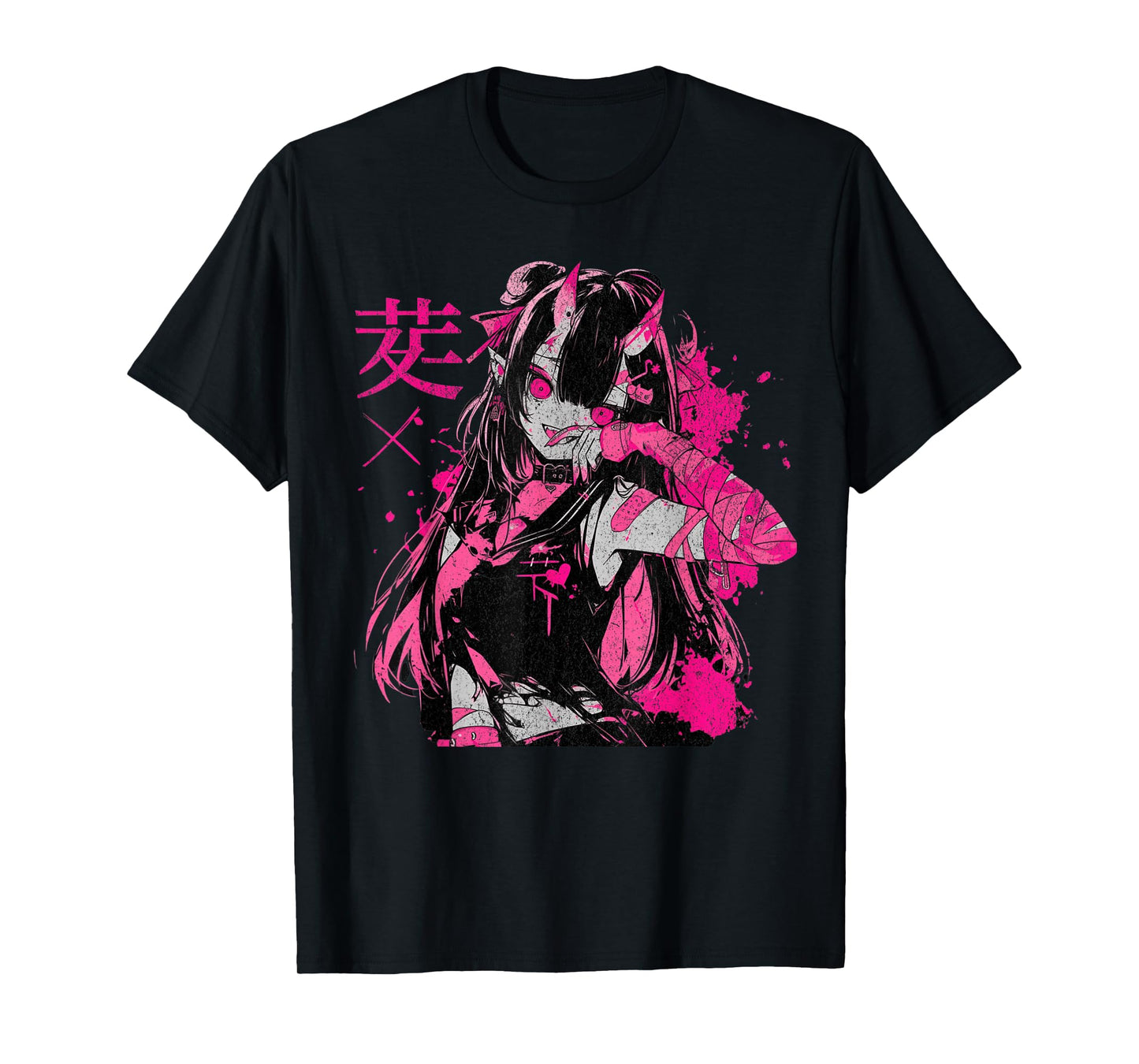 Alternative Vaporwave Gothic Sad Alt Grunge Woman Goth Grunge Demon Anime Girl Waifu Horror Alt Aesthetic T-Shirt