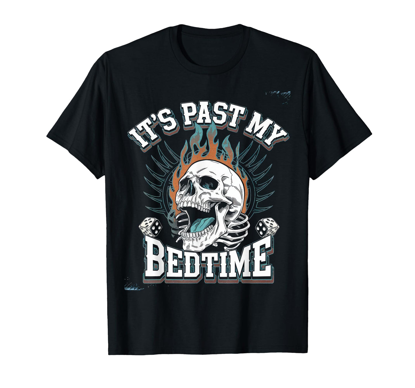 Funny Tshirt Men Humor Skeleton Meme Sarcastic Ironic Tired T-Shirt