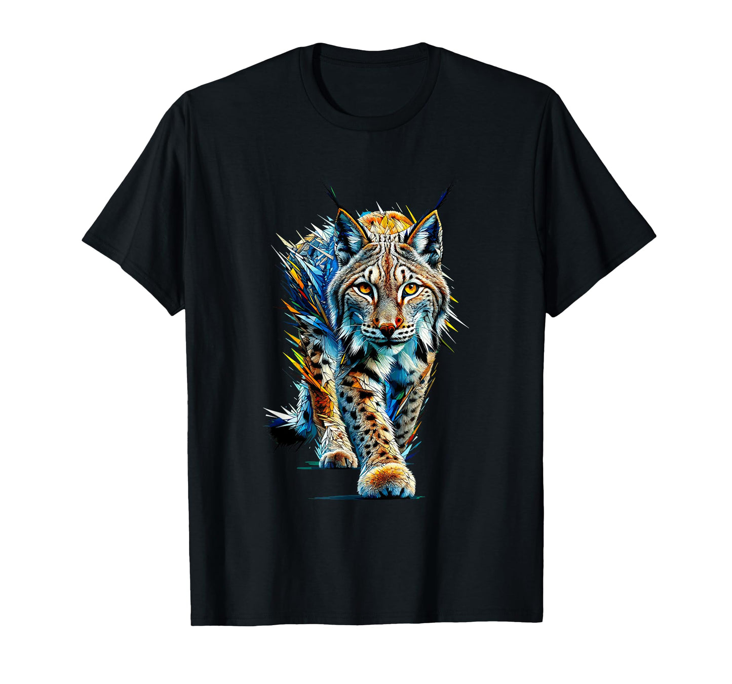 Polygon Art Bobcat Lynx Bobcats Lynxes T-Shirt for Men Women Kids