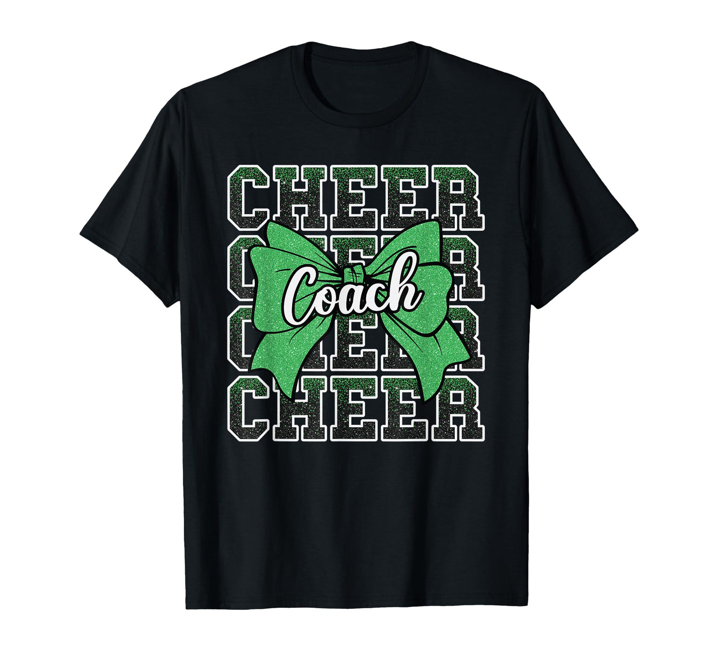Green Funny Sport Loud Proud Cheer Coach Dad Father's Day T-Shirt