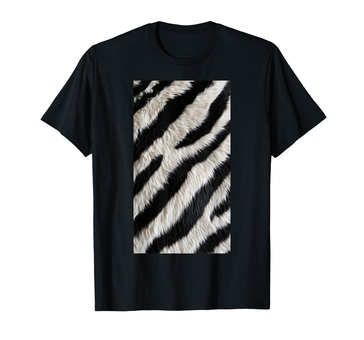 Zebra Fur Pattern Animal Wild Monochrome Patterns T-Shirt