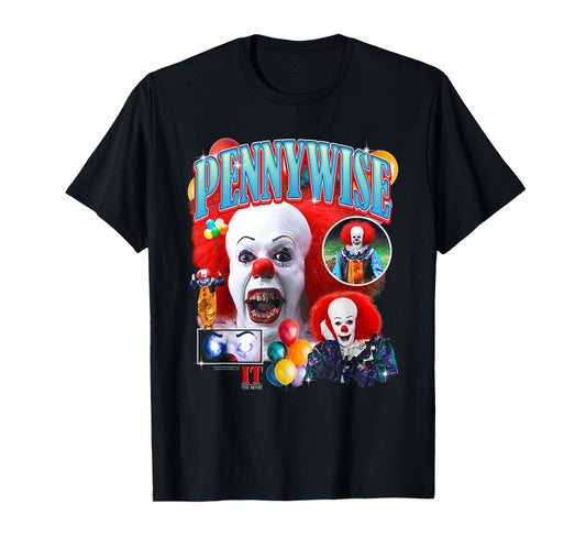 It Pennywise the Clown Collage Horror T-Shirt