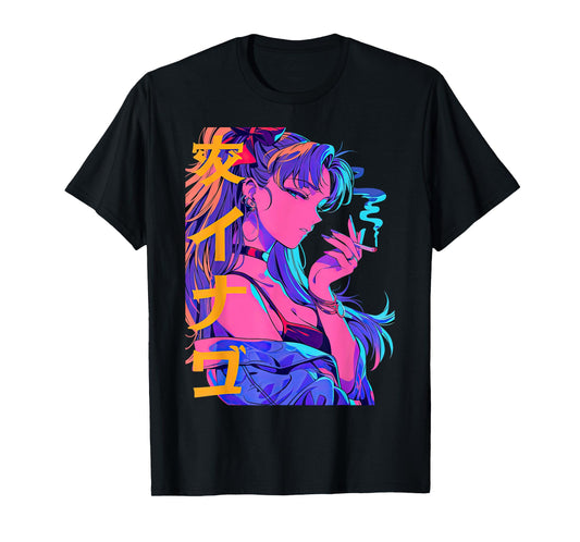 Waifu Anime Horror Girl Aesthetic T-Shirt