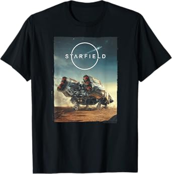 Starfield Spaceship Frontier Video Game T-Shirt